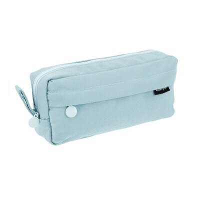 Cartuchera Campus rectangular dos cierres diseño con solapa y asa Cartuchera Campus rectangular dos cierres diseño con solapa y asa