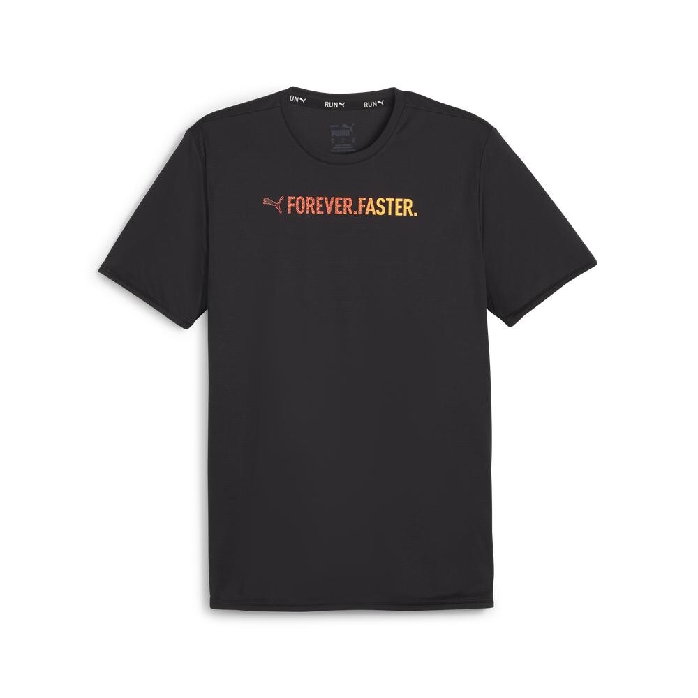 Run Favorite SS Graphic Tee M - Hombre Black