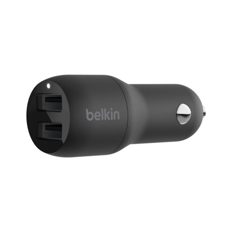 Cargador de Auto Belkin BoostCharge Dual 2x USB-A 24W Black