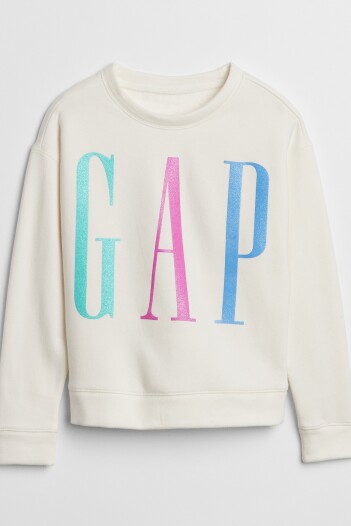 Buzo Deportivo Logo Gap Niña Ivory Frost