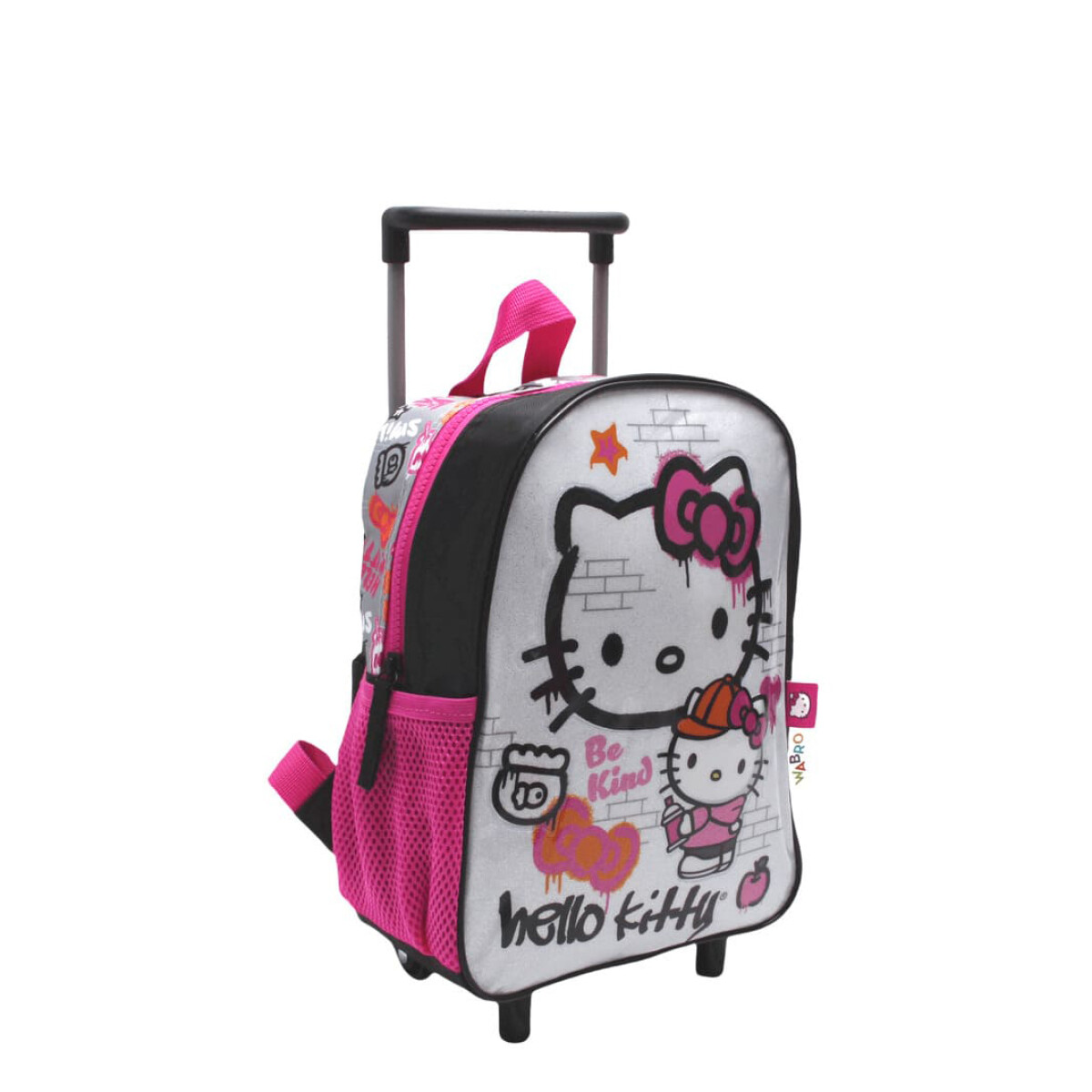 Mochila Hello Kitty 12" con Carro - Fucsia - Blanco 