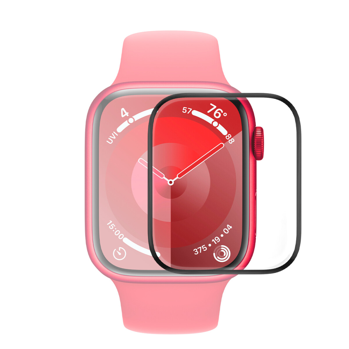 Vidrio Protector 3D PMMA para Apple Watch Series 9 45mm - Transparente 