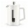 Cafetera Prensa Francesa 350ml Vidrio Borosilicato Blanco
