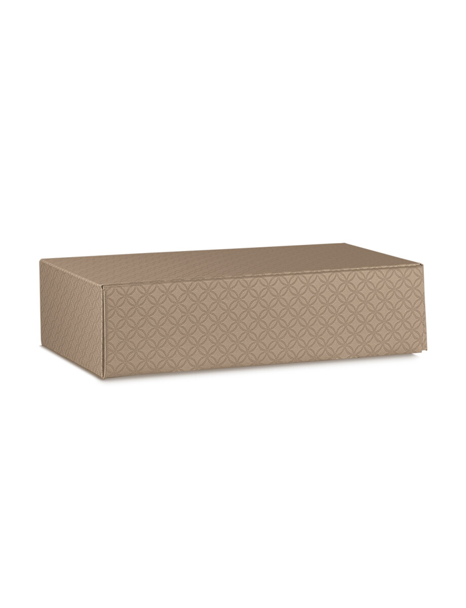 CAJA RÍGIDA 2 BOTELLAS 34X18,5X9 cm - MATELASSE CUOIO 