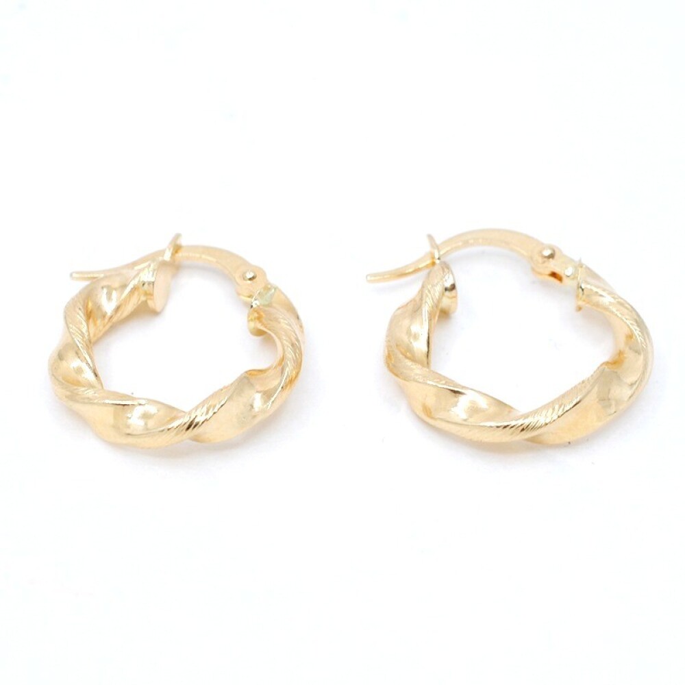 Aros Torneados En Oro 18K Aros Torneados En Oro 18K