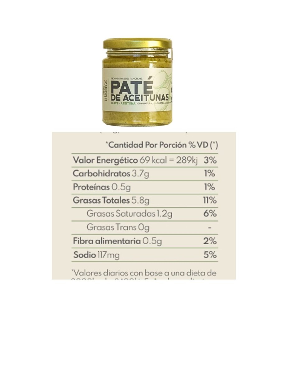 PATÉ DE ACEITUNAS VERDES 180GRS 