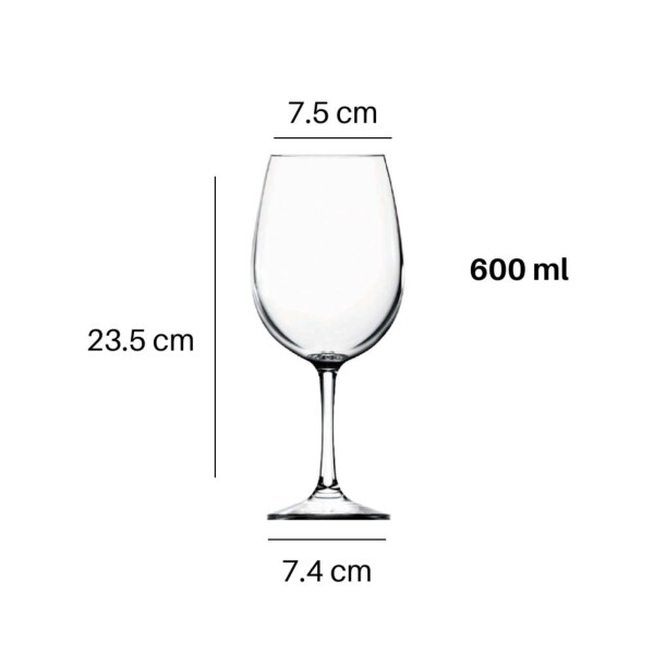 Copa vidrio degustacion 600ml x 6 Nadir Copa vidrio degustacion 600ml x 6 Nadir