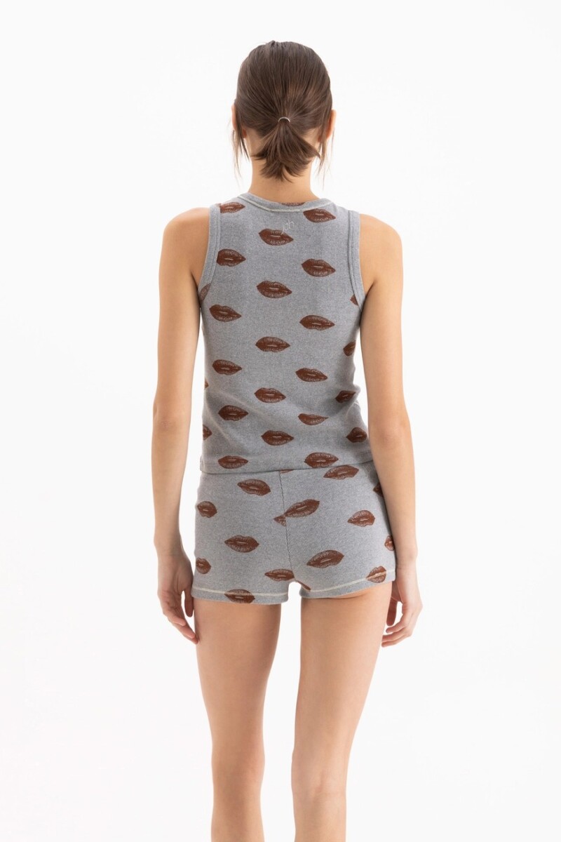 MUSCULOSA KISS Gris