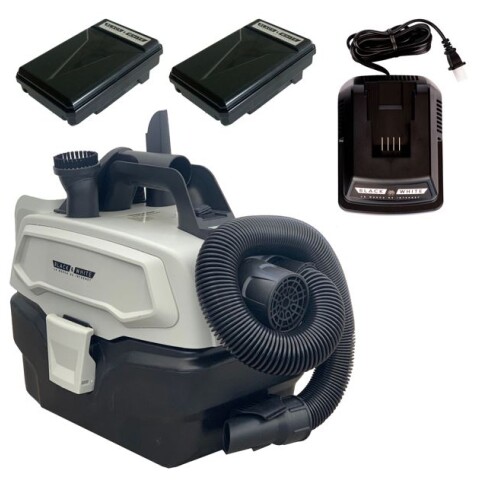 Aspiradora a batería tipo valija 150W 7.5L con batería extra de regalo Aspiradora a batería tipo valija 150W 7.5L con batería extra de regalo
