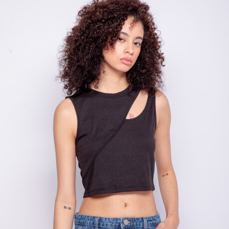 TOP LEONARDA Negro
