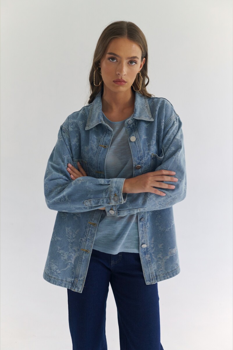 CHAQUETA JEAN NUBE - AZUL 