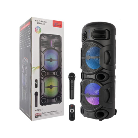 Parlante Activo SING-E ZQS12208 Doble 12" | Karaoke | Bluetooth | TWS | Micrófono Inalámbrico Parlante Activo SING-E ZQS12208 Doble 12" | Karaoke | Bluetooth | TWS | Micrófono Inalámbrico