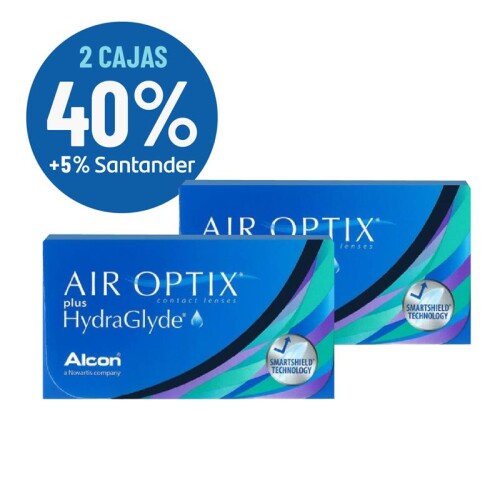 Set Air Optix Plus (hydraglyde) X2 Cajas Blanco