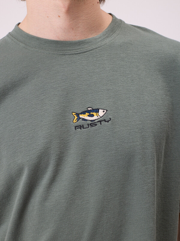 T-SHIRT WALTER RUSTY Verde Piedra