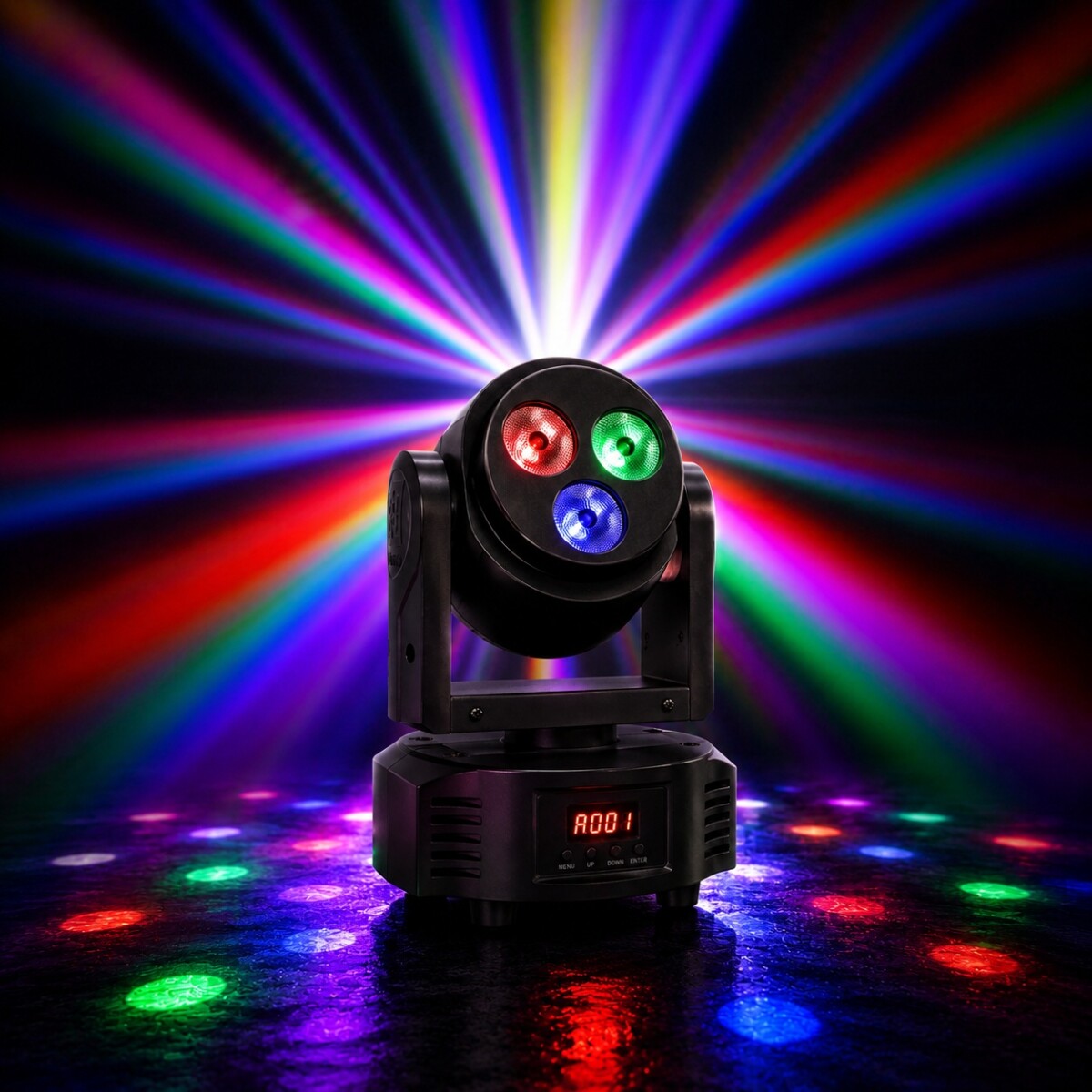 Cabeza Movil Led Pls Pl58d 2 En 1 Wash Y Beam 