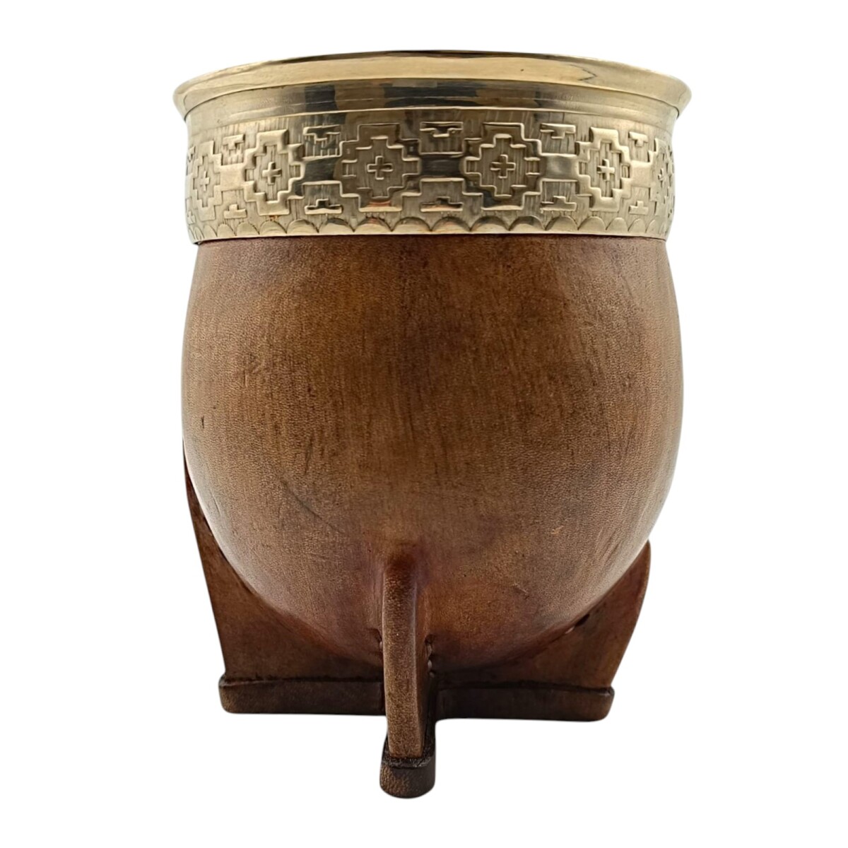 Mate Imperial Guarda Pampa con apliques en oro - ALPACA - 04 - marrónuniforme 