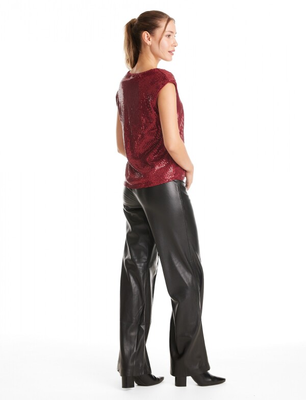 Blusa Lentejuelas BORDEAUX