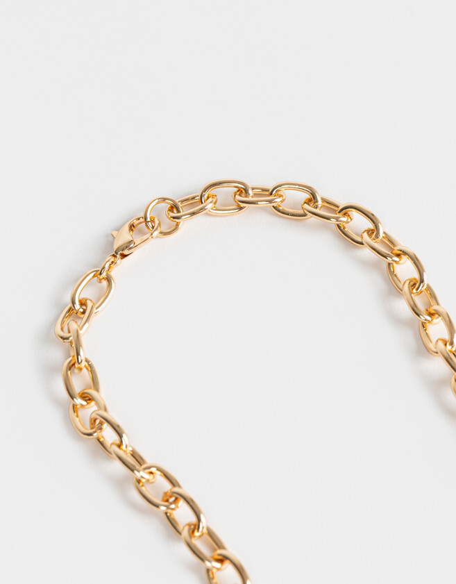 Collares Cortos Con corazón Collar Corto Con Corazón Dorado - Dorado