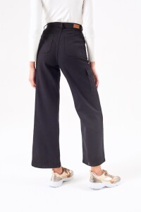 Cargo Wide Leg Negro Negro