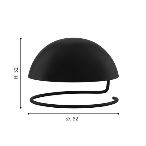 Accesorio antideslumbrante negro p/lámp. globo G80 EG6000