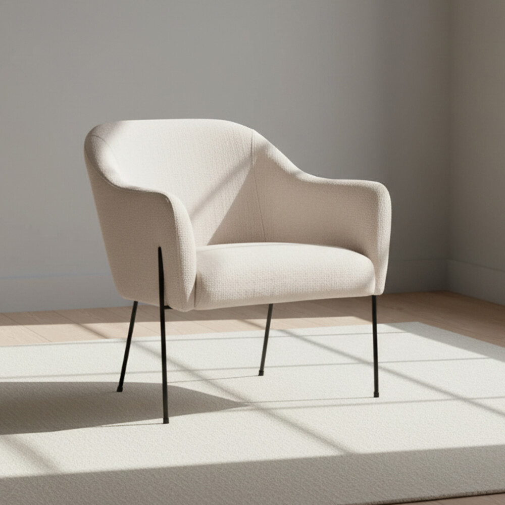 BUTACA TELA-Y-METAL NATURAL-BEIGE BERNA BEIGE