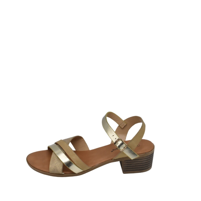 Sandalia de Dama Mayra BEIGE/GOLD