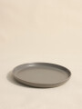 Plato Postre Dark Grey Color Unico