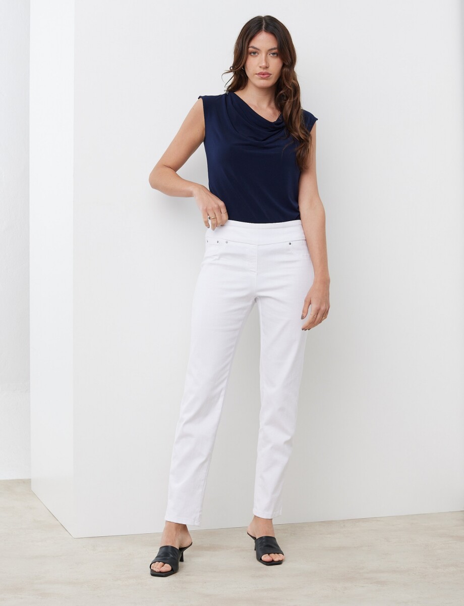 Jegging Pretina Ancha - Blanco 