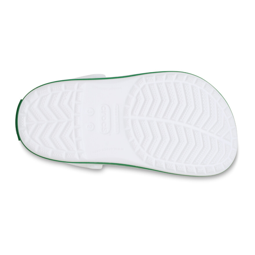 Crocs Crocband Clog K - Niños más de 5 años White/green Ivy