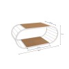 Mesa de centro canela con blanco Mesa de centro canela con blanco