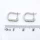 Caravanas En Oro 18K Blanco, Brillantes Y Esmeraldas Caravanas En Oro 18K Blanco, Brillantes Y Esmeraldas