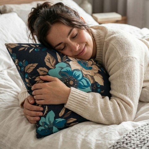 Almohadón Decorativo 45x45 cm - Flores 04 - Cojín Suave para Cama y Living Almohadón Decorativo 45x45 cm - Flores 04 - Cojín Suave para Cama y Living