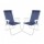 Kit 2 Reposeras Altas Plegables Aluminio Conforto Sannet Mor Azul Marino