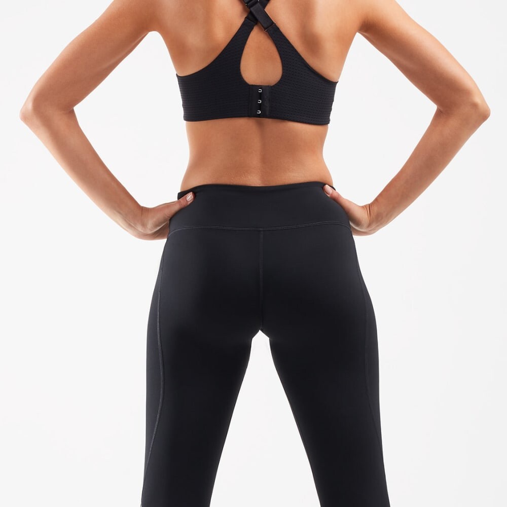 Aero Medium Impact Bra - Mujer Black/black