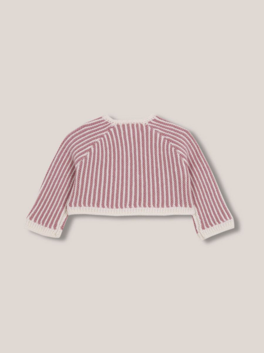 Chaqueta De Rayas Lila