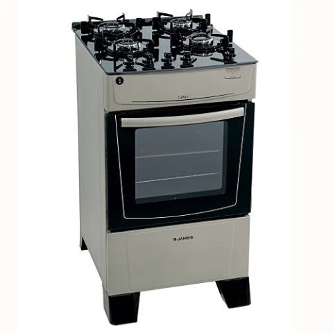 COCINA JAMES C 690 V - TITANIUM -4 H Mesada Vidrio Sin color