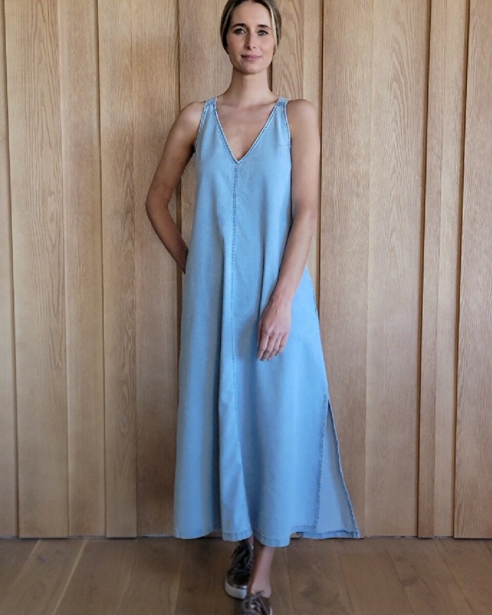 Vestido Laguna - Denim Celeste 