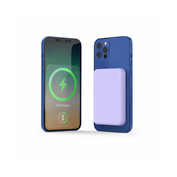 Cargador Magnetico Color Lila - 10000 Mah Cargador Magnetico Color Lila - 10000 Mah