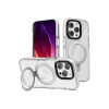 Protector transparente iPhone 15 Pro Max con soporte gris Protector Transparente Iphone 15 Pro Max Con Soporte Gris