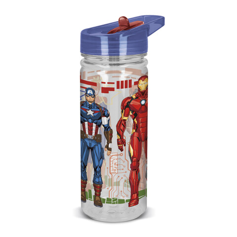 Botella Avengers Tritán 580ml con Pajita U