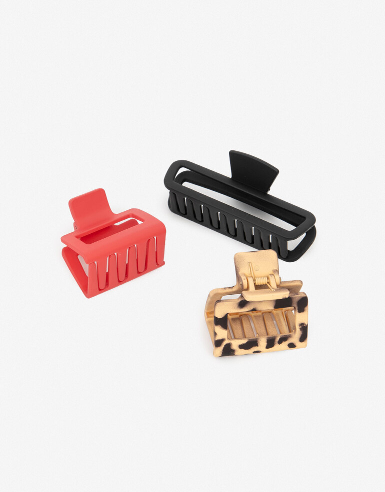 Broches Sets Acrilico Set De Mix Broches - Combinacion Tricolor