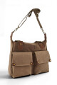 Morral de lona vintage Marrón