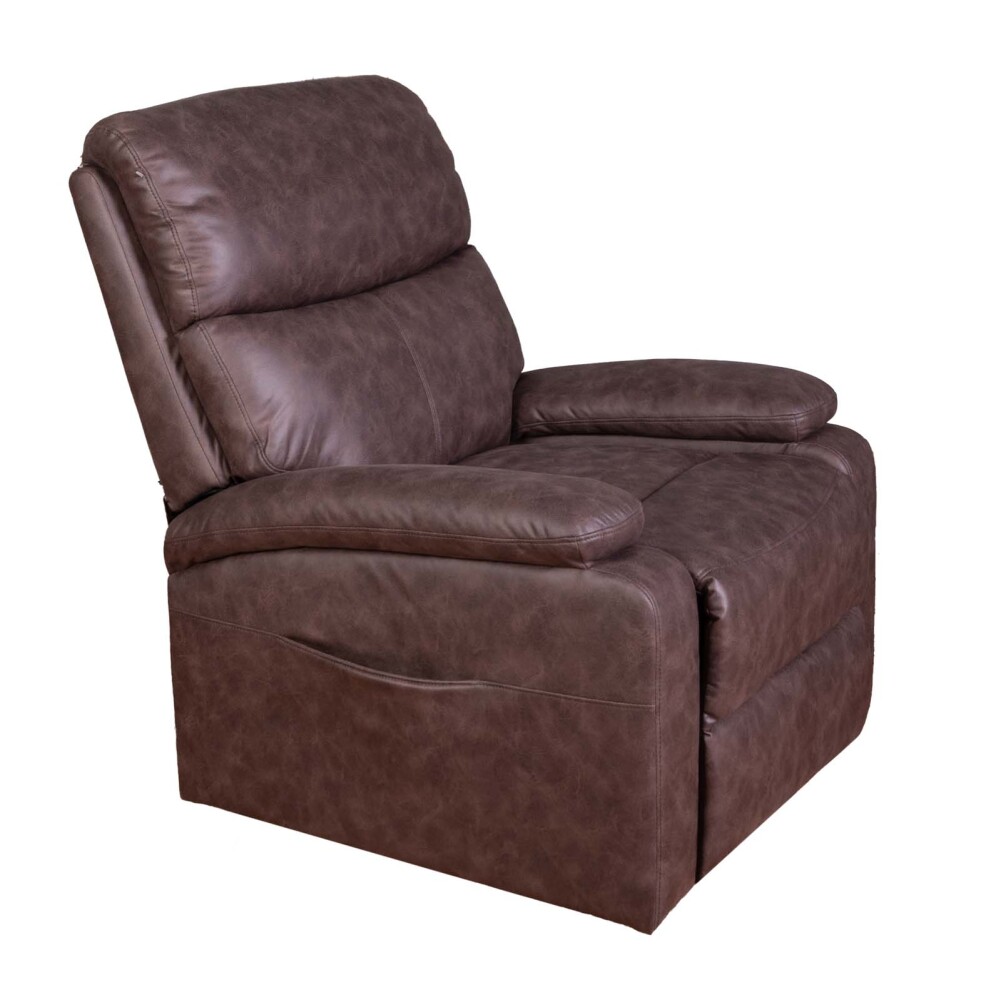 RECLINER C/LIFT 1 CUERPO TELA MARRON DUBLIN