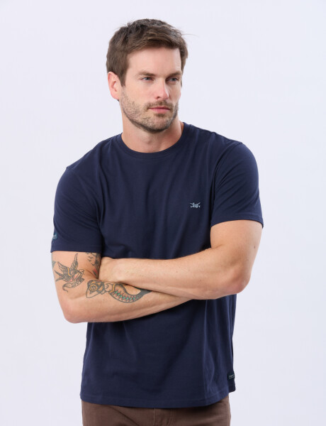 REMERA BÁSICA DE ALGODÓN Azul