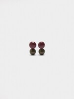 Pendientes Esmaltados Con Esferas multicolor