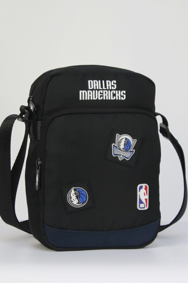 Morral clásico doble cierre Dallas Mavericks - NBA Negro