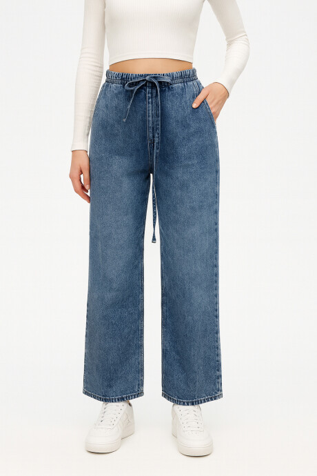 Pantalon Matea Azul Grisaceo