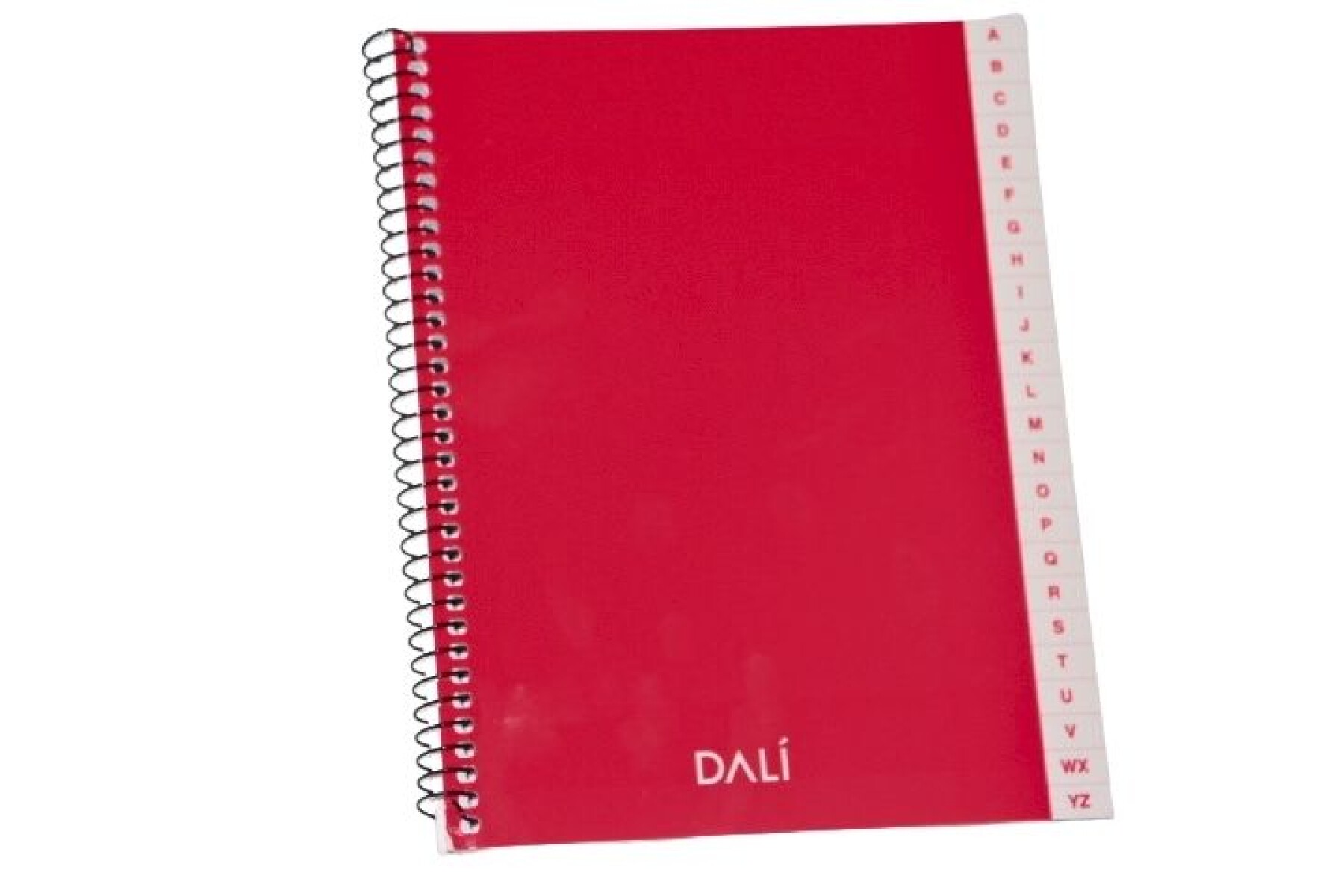 CUADERNO CON INDICE DALI 72 HOJAS - COLOR ROJO 