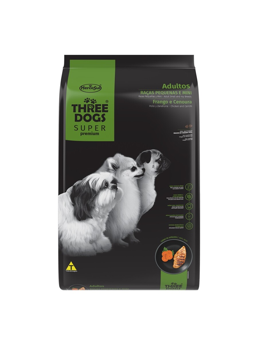 Three Dogs Adulto Pequeño 10kg 