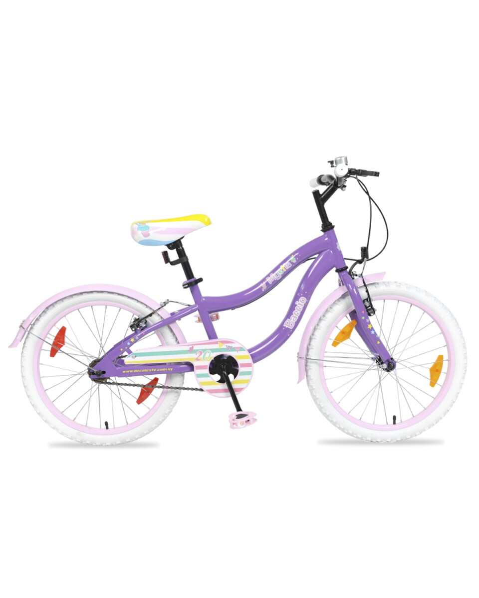 Bicicleta Baccio Mystic rodado 20 - Violeta - Rosa 